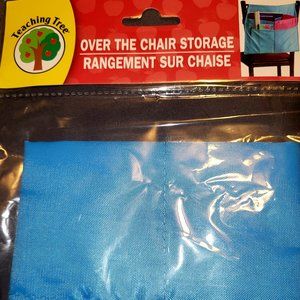 "8x Teaching Tree Over the Chair Storage Pouch" (Blue-Color) (Brand-New)